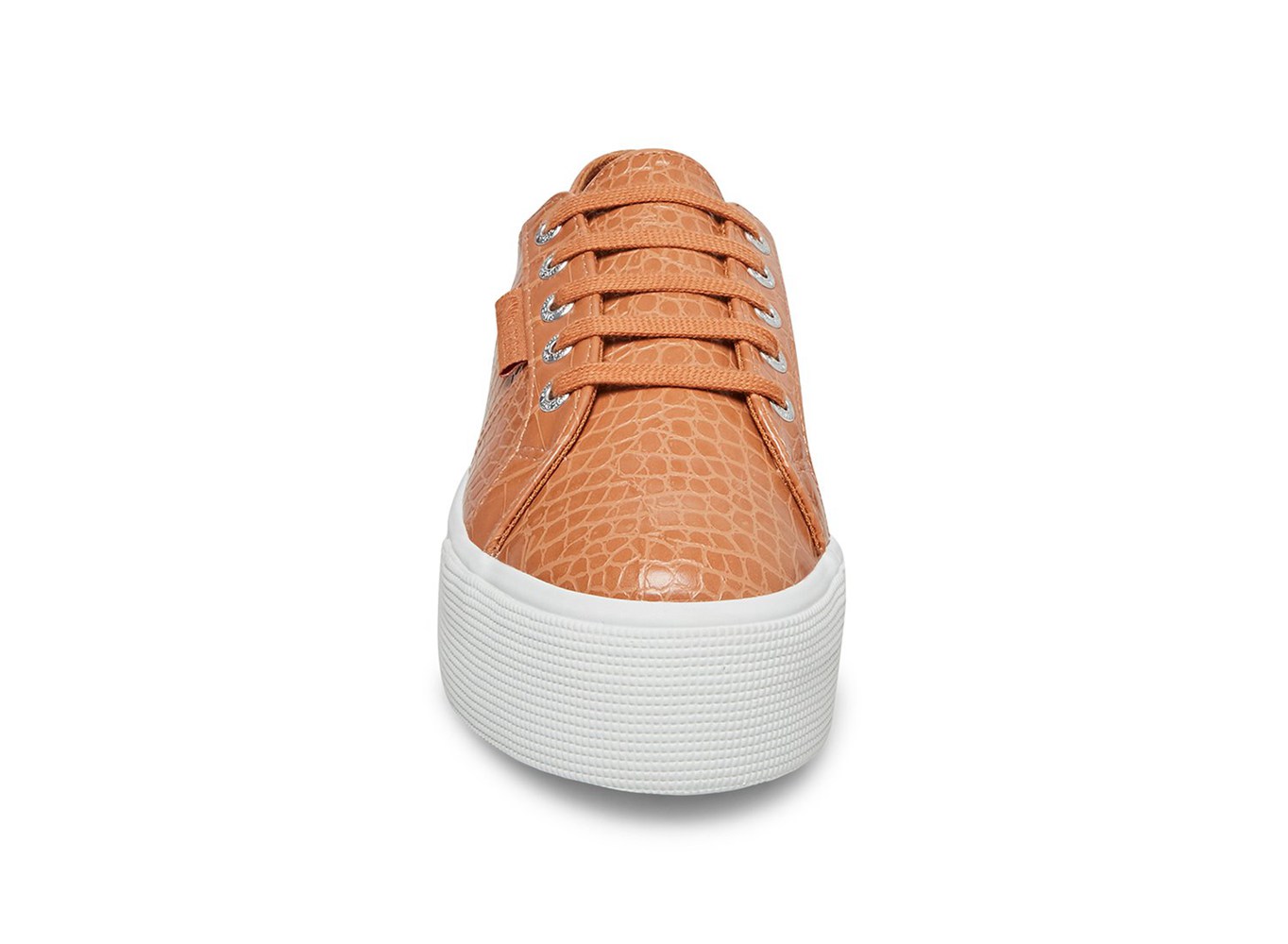 Superga Plataforma Mujer Marrones - 2790 Faux Crocodile - 153497OVA